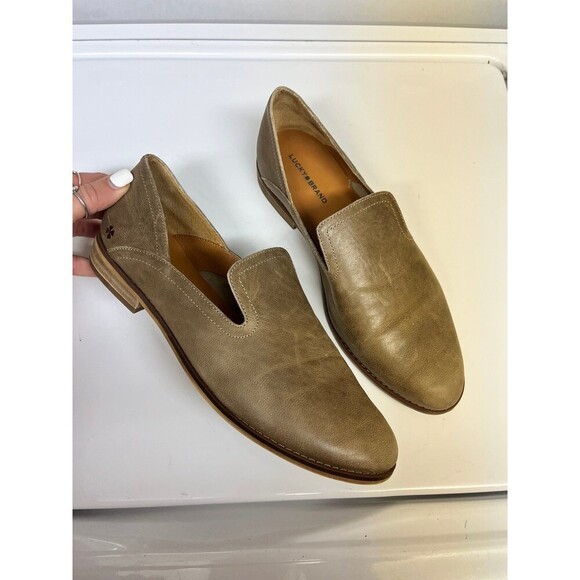 Lucky Brand Ellanzo Slip-On Leather Flats - Picture 1 of 8